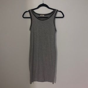 Small grey tight fitting dress